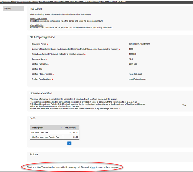 Directions for GILA 12 