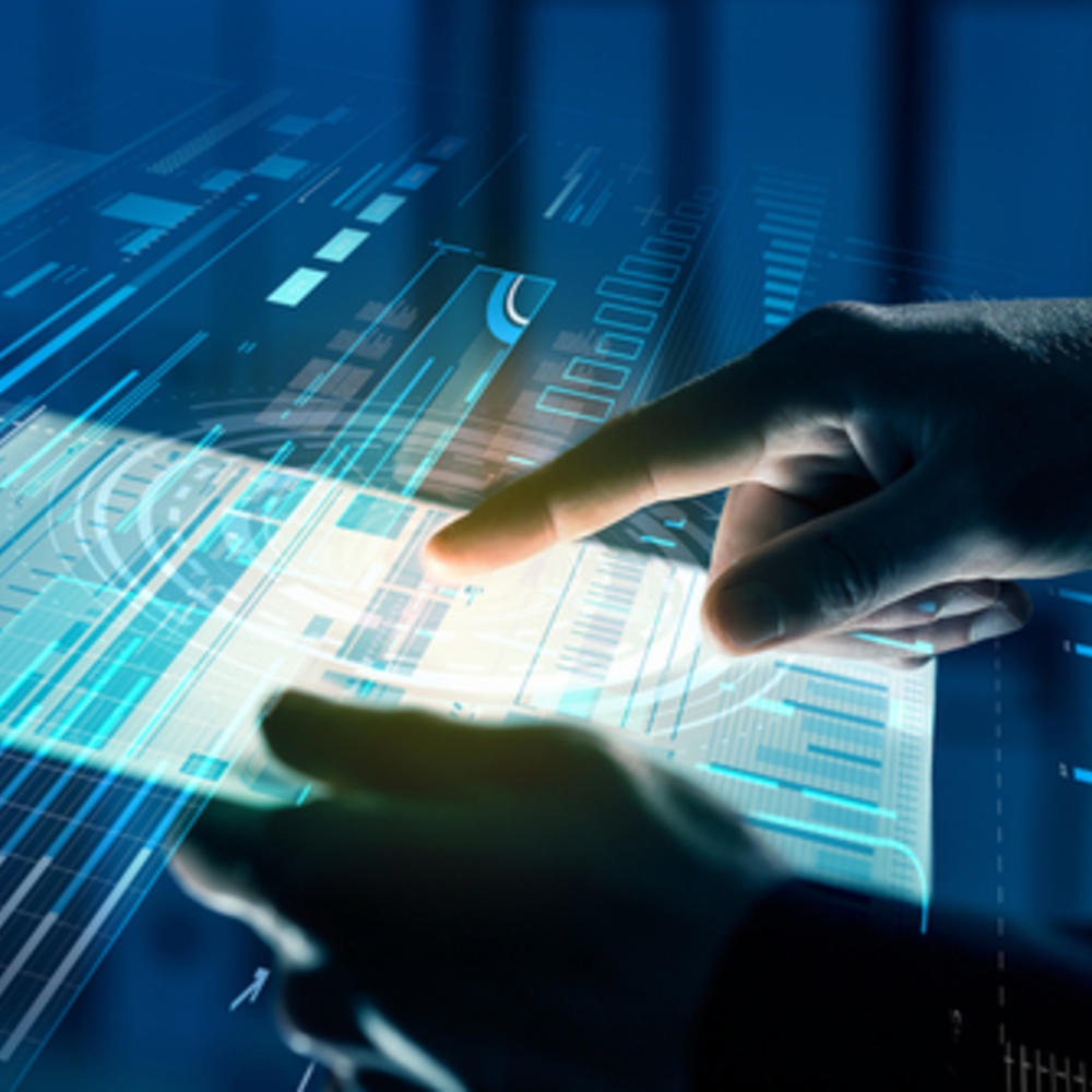 Human Hands Using Modern Technology 